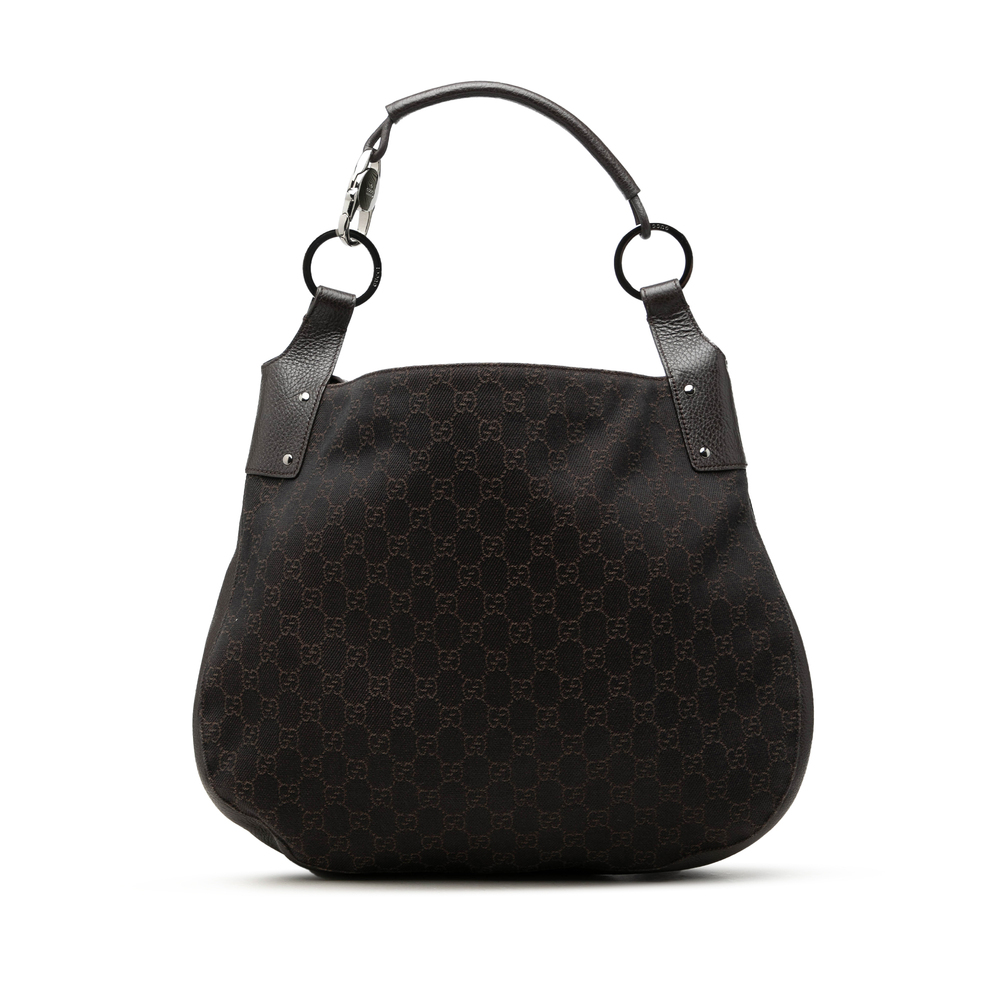 Pre-Loved Gucci Large GG Denim Hobo